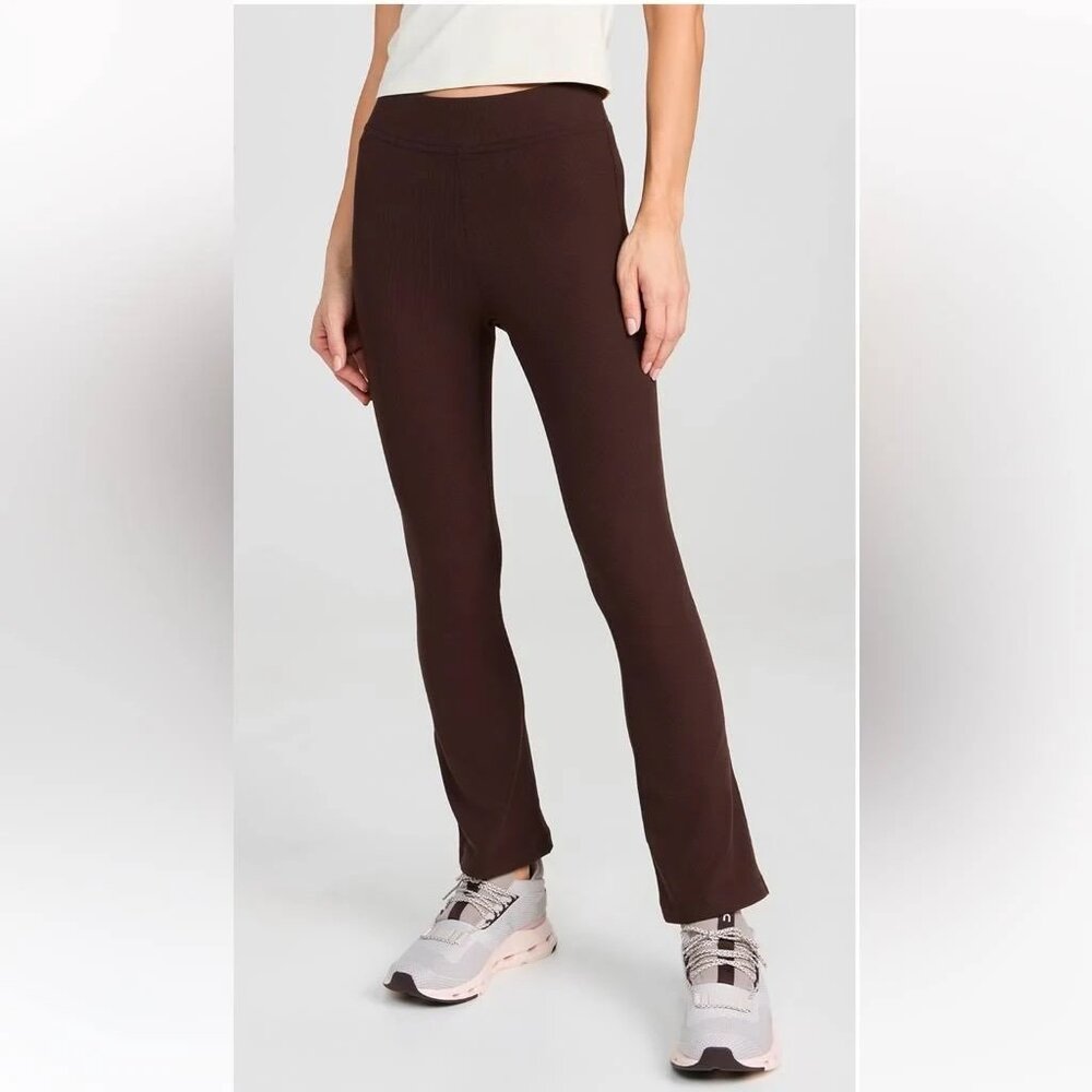 Outdoor Voices Superform Rib Kick Flare — SZ XS Brown NWOT